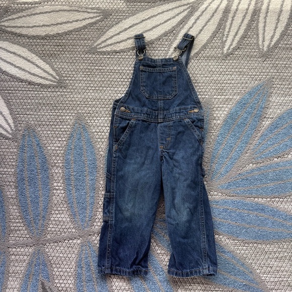 Wrangler Authentics Toddler Boys' Classic Denim Overall Jeans Size 2T - Picture 1 of 8